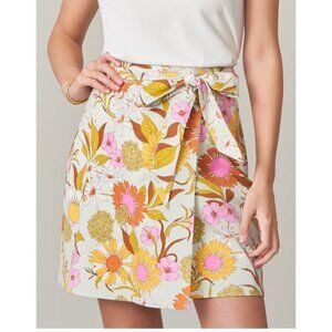 Spartina 449 Women's Small Linden Skirt Heyward's Rate Gerber Daisies